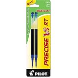 Pilot, Precise V5 RT Liquid Ink Refills, Extra Fine Point 0.5 mm, Blue, Pack Of 2 – view 1