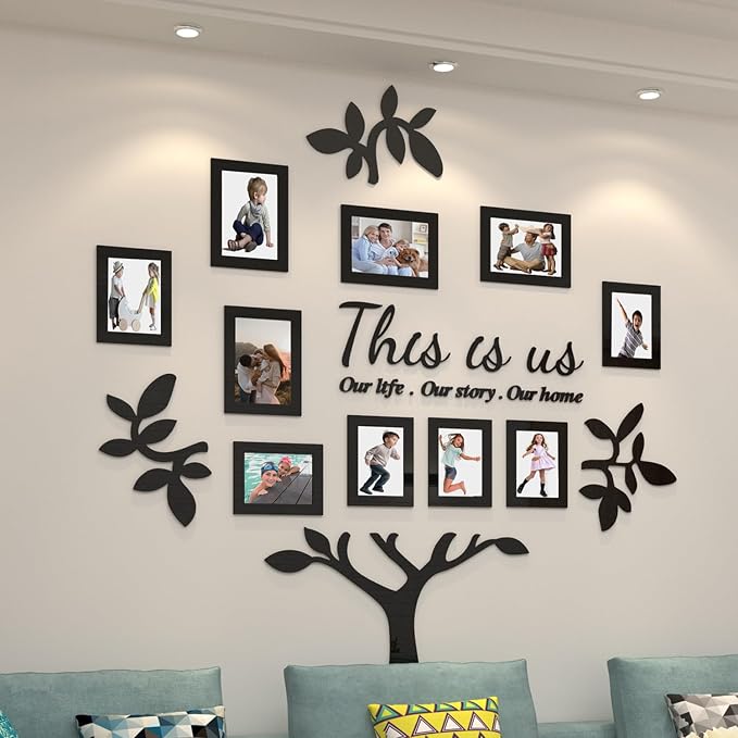 Amazon.com - bllokna Family Tree Wall Decor Picture Frame Collage Home ...