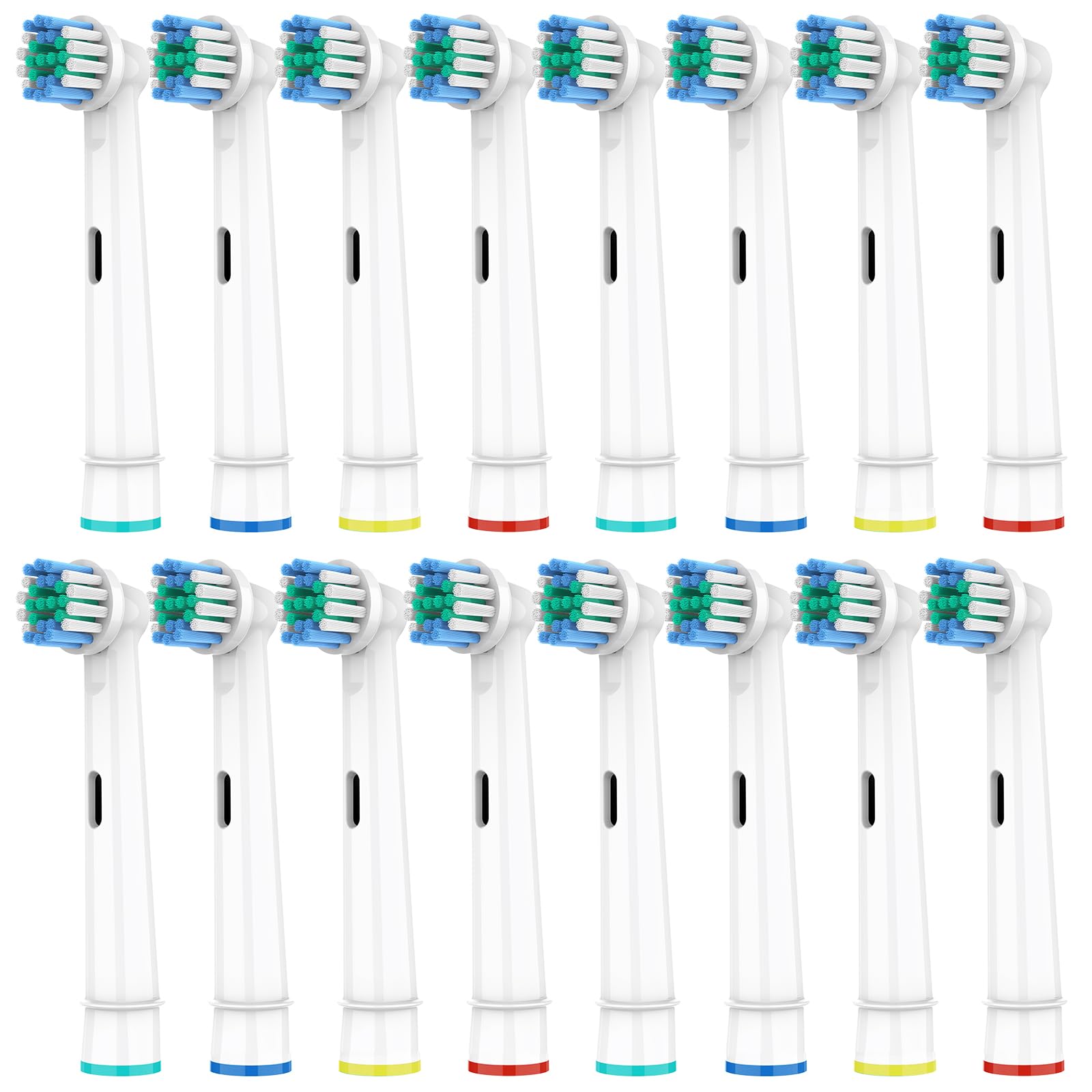HSYTEK 16er Aufsteckbürsten Kompatibel mit OralB Zahnbürste Elektrische, Aufsätze für OralB Pro 2, Vitality 100, Genius X, Precision Zahnbürstenaufsatz Ersatzbürsten
