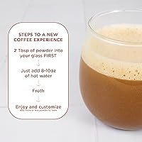 Vista 7 de Laird Superfood Chai Instant Latte con Adaptógenos - Polvo de Té Chai Instantáneo con Crema de Coco de Superalimentos - Sin Gluten, Sin