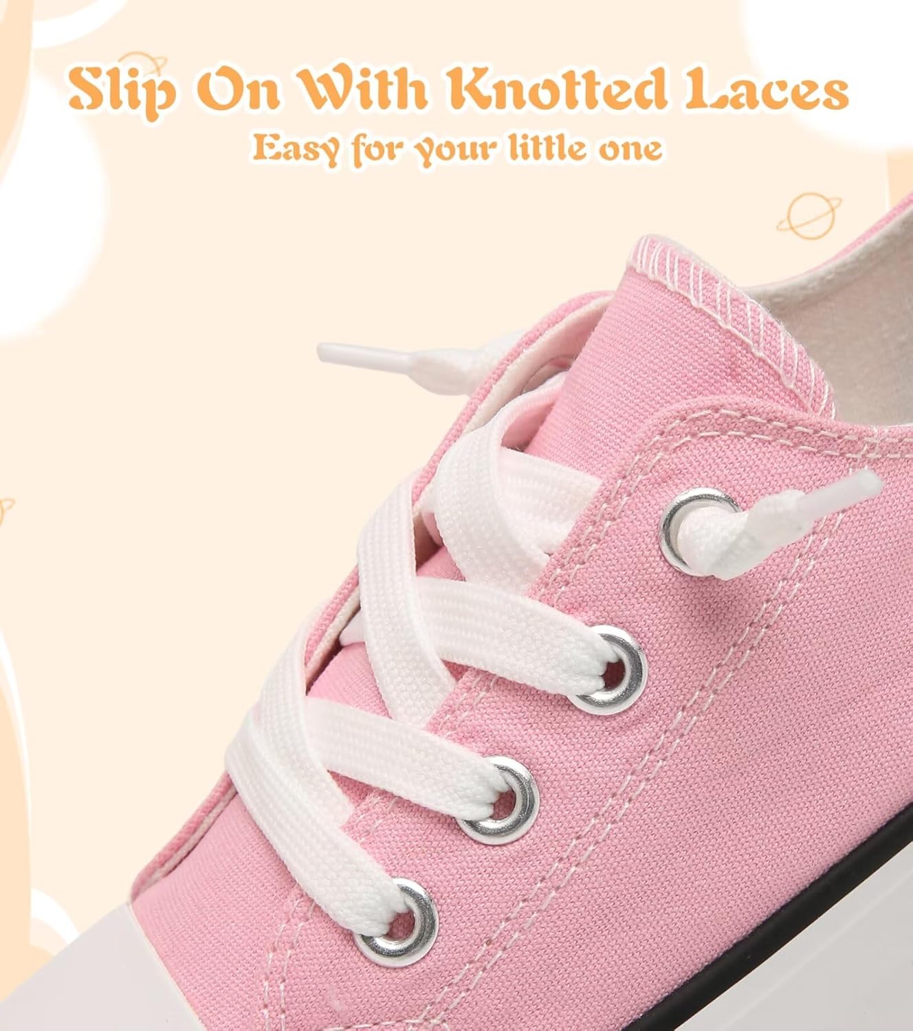 Toddler Little Kid Cushioned Canvas Shoes Slip On Sneakers Soft and Durable - Image 5