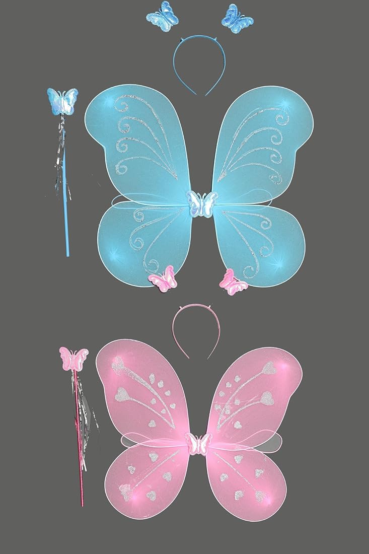 IFSA Garments Net Fairy Butterfly Wings for Baby Girl Princess