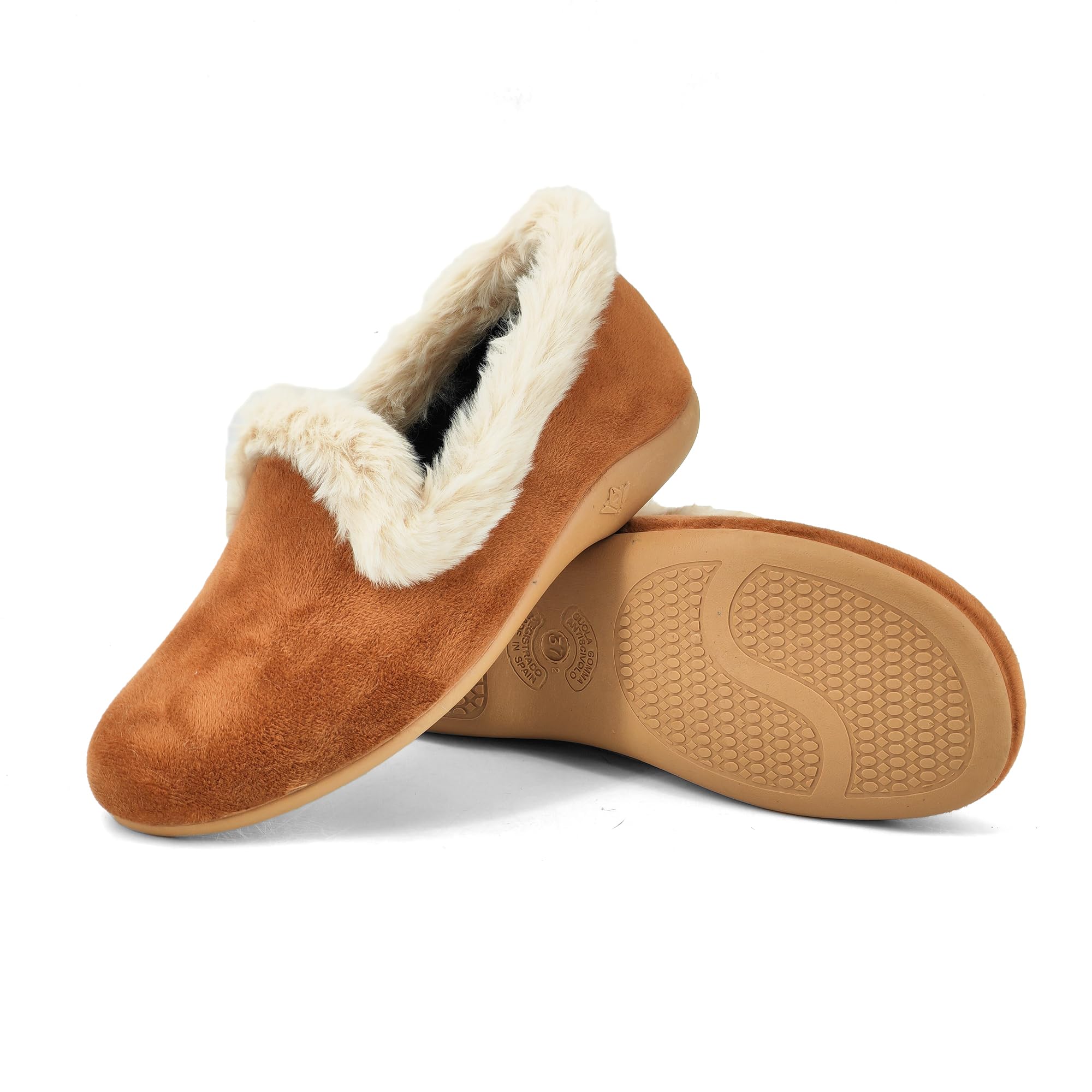 JOMIX Pantofole Donna Invernali Chiuse Ciabatte Ballerine Calde da Casa