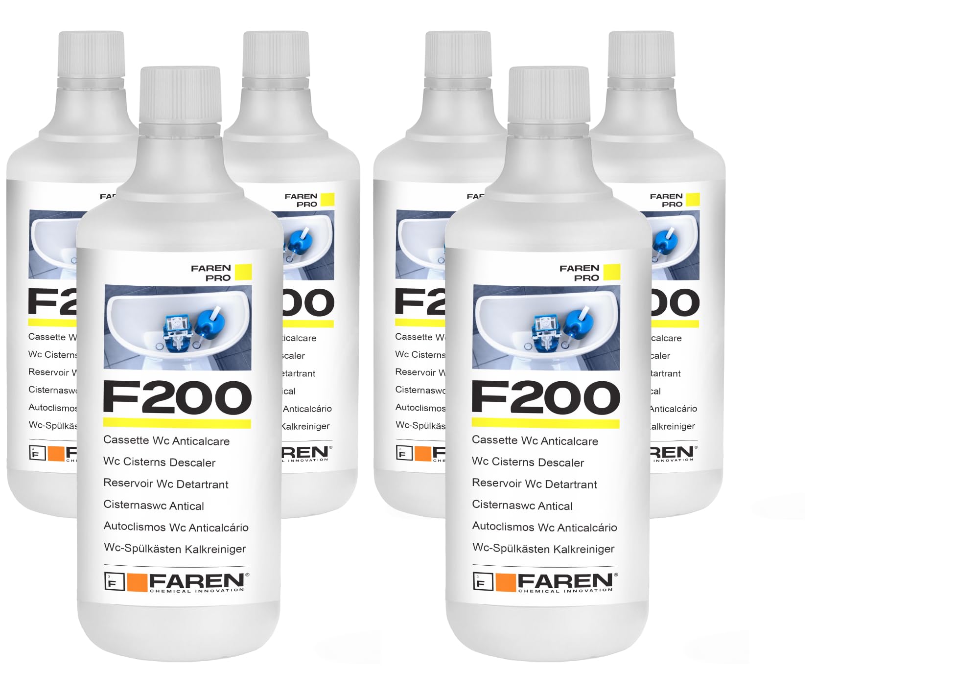 FAREN F200 - Tratamiento antical desincrustante para cassettes empotrados, 1 litro (6)