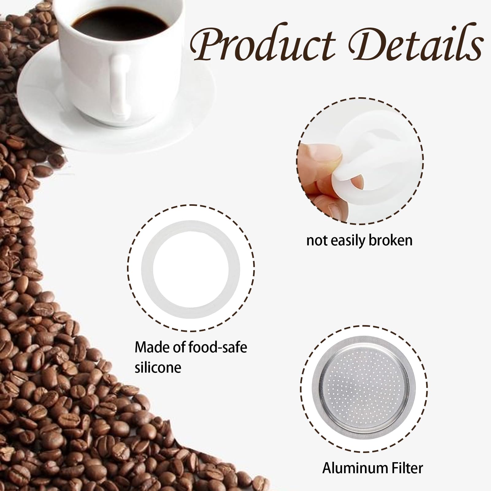 Guarnizione Filtro Astoria 12215 - 72x56x8.5mm, Ricambio Per Macchine Da Caffè Professionali