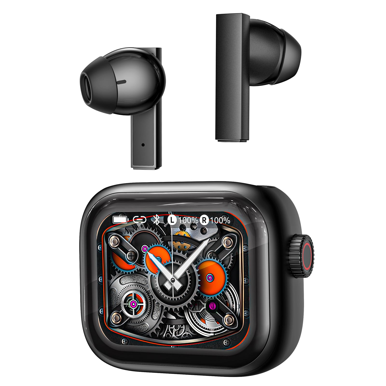 NE40 KI Übersetzer Kopfhörer, 134 Sprachen & 9 Modi Echtzeit Übersetzung | Bluetooth 6.0, mit Drehknopf IPX5 Wasserdicht, 48H Akku für Reisen, Geschäft und Studio