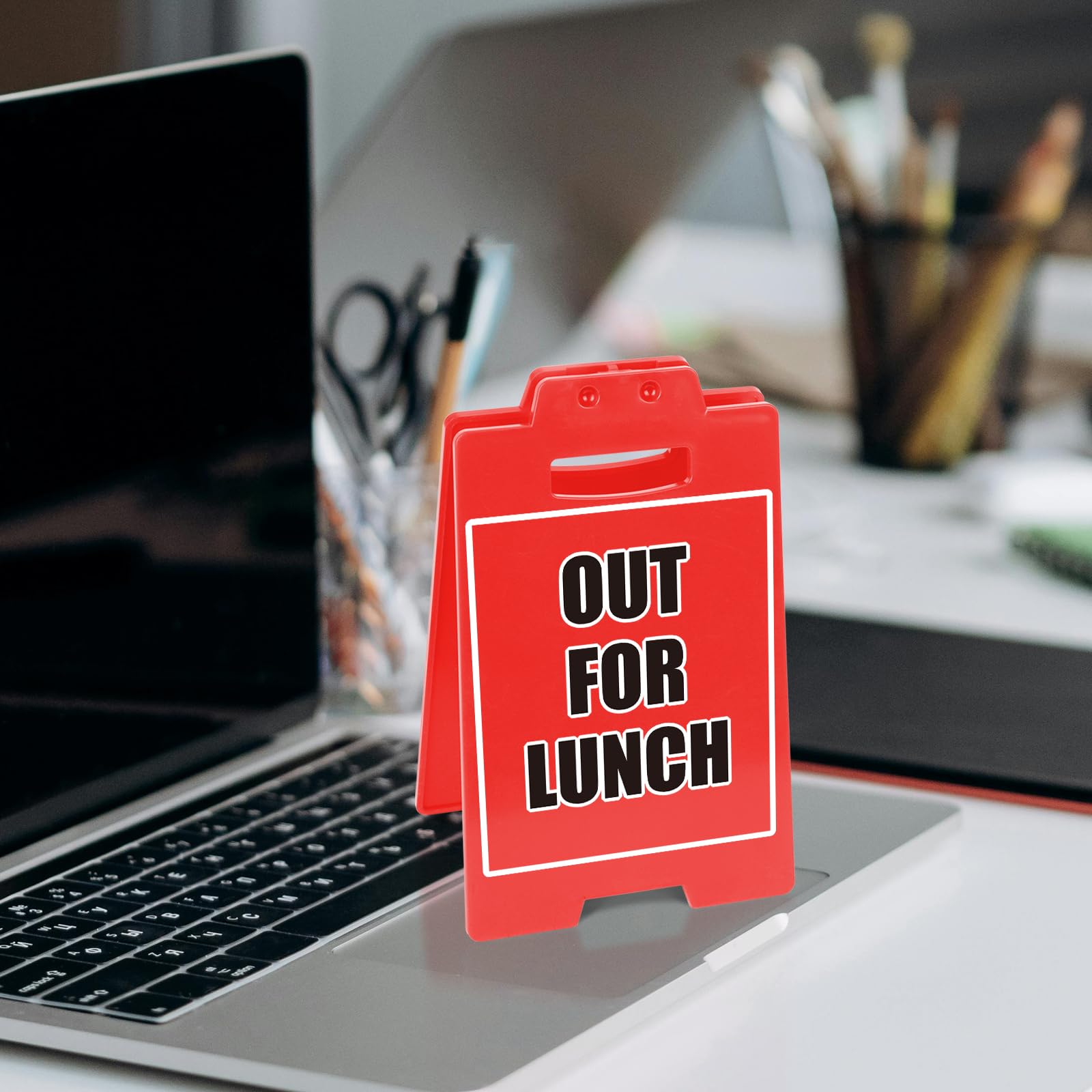 At Lunch Sign For Cubicle