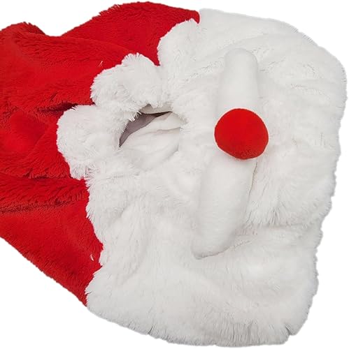 Miniatura 8 de Cubierta de casco de motocicleta de Papá Noel de Navidad, accesorios de decoración para montar en Navidad, Santa motocicleta, cubierta de casco de