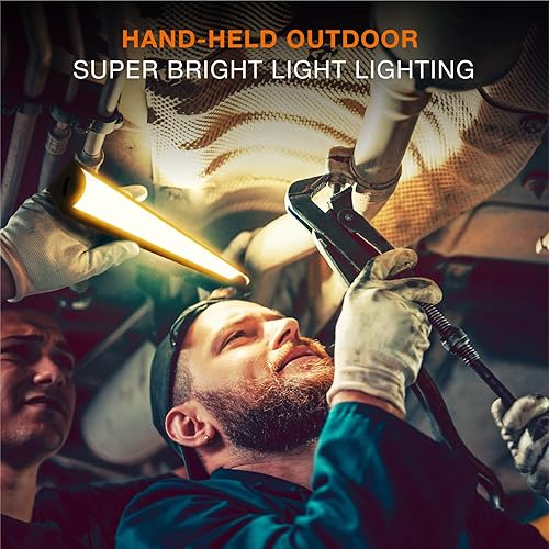 Miniatura 7 de Luces para debajo del gabinete, paquete de 2 luces magnéticas regulables para armario, luz LED inalámbrica recargable por USB, luces de techo y