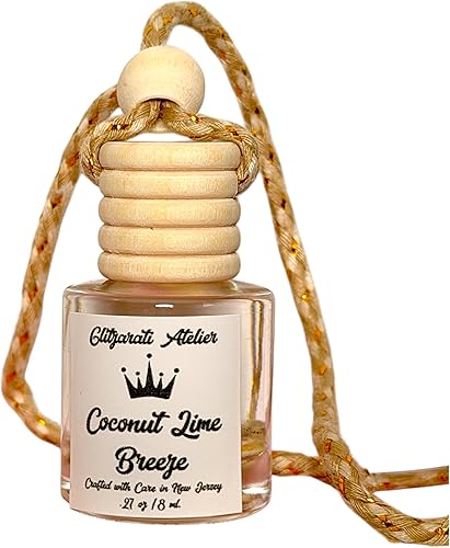 Coconut Lime Breeze Scented Hanging Car Diffuser Freshener