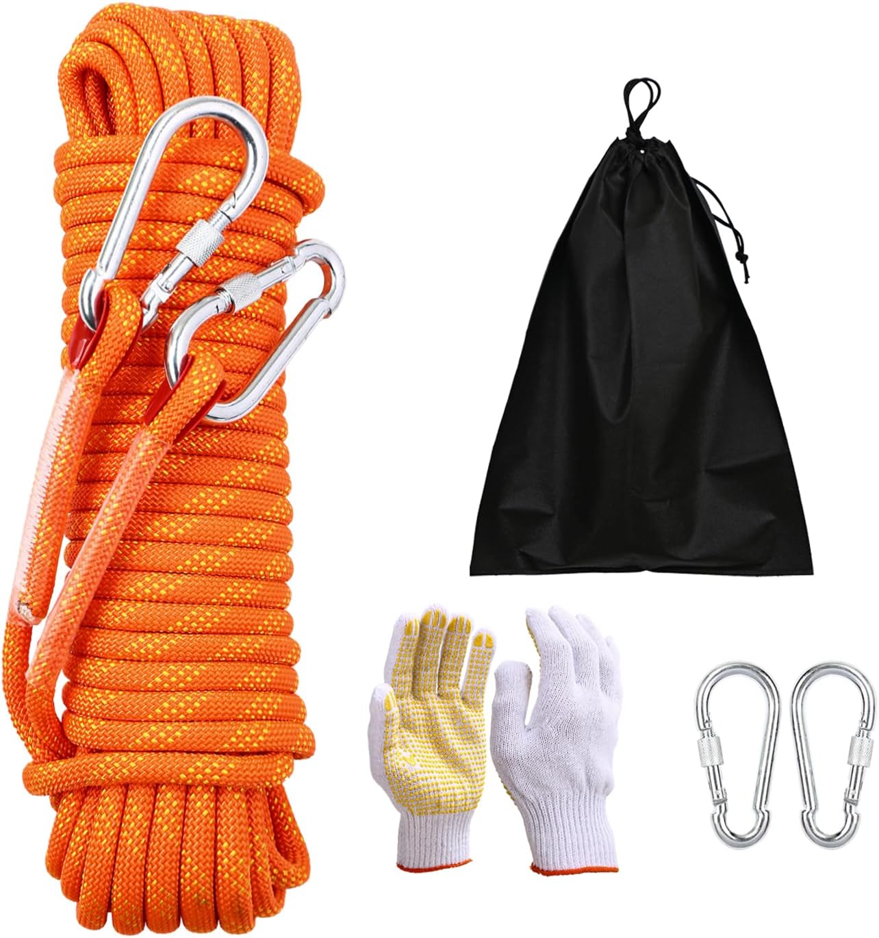 Climbing Rope 10mm 32Ft Static Rock Climbing Rope Outdoor