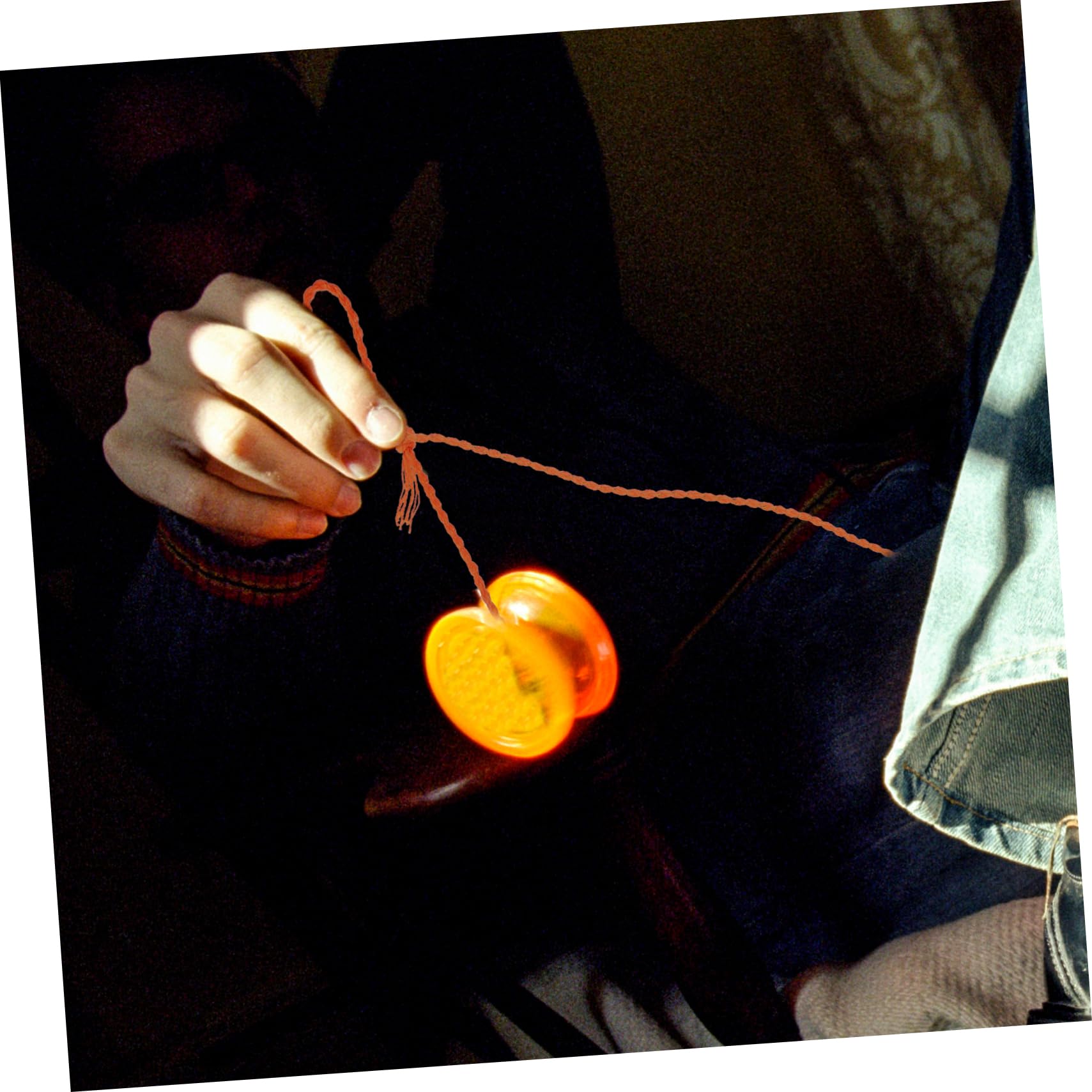 SUPVOX 50pcs Strings Set Yo-yo Rope Yo-yo Balls Ropes Indoor Colored Colorful Blue Replacement First Yo-yo Balls Supplies Yo-yo Supplies Orange Nylon