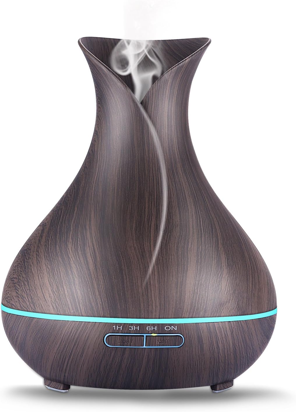 Humidifiers Essential Oil Diffuser Cool Mist Annter Ultrasonic Aroma Diffusers Aromatherapy 400ML Waterless Automatically Shut-off Vase Shape for Home Office