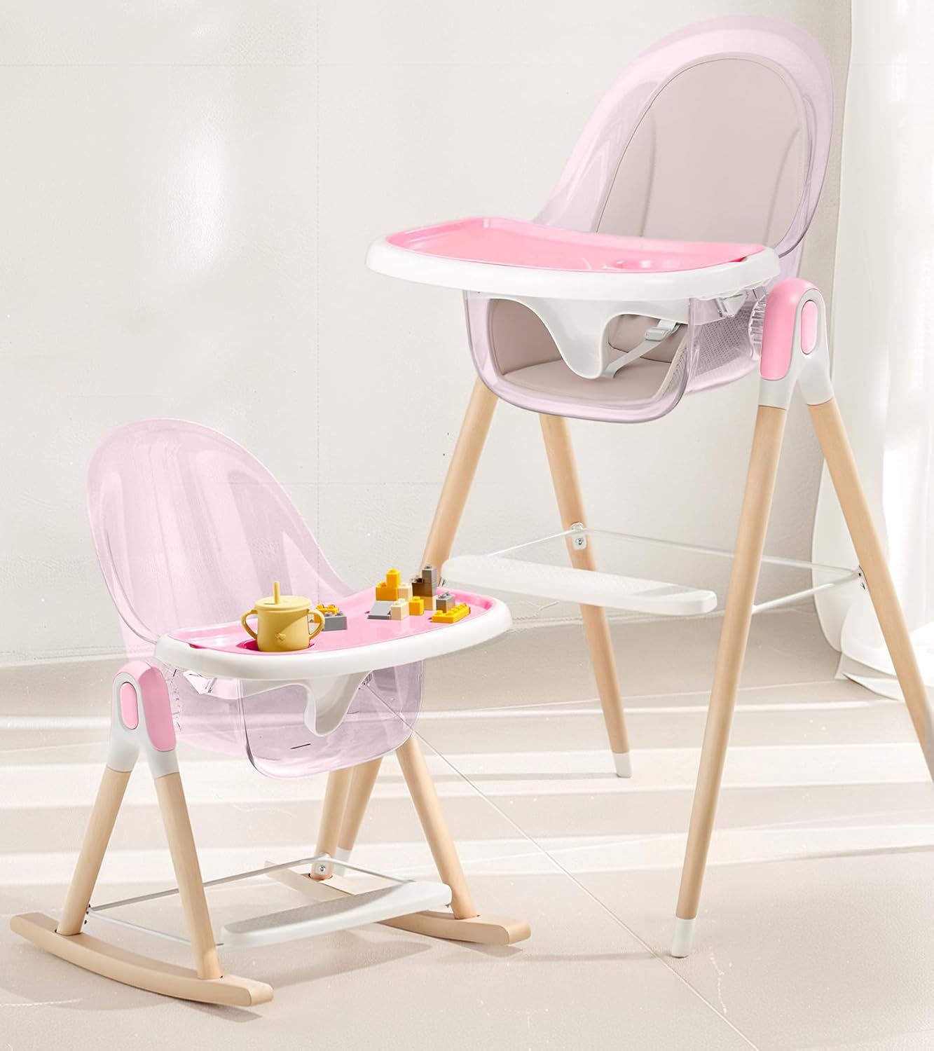 Amazon.com : 7-in-1 Convertible Baby High Chair, High Chairs for Babies ...
