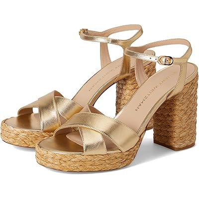 Stuart Weitzman Dayna Platform Sandal golden/natural