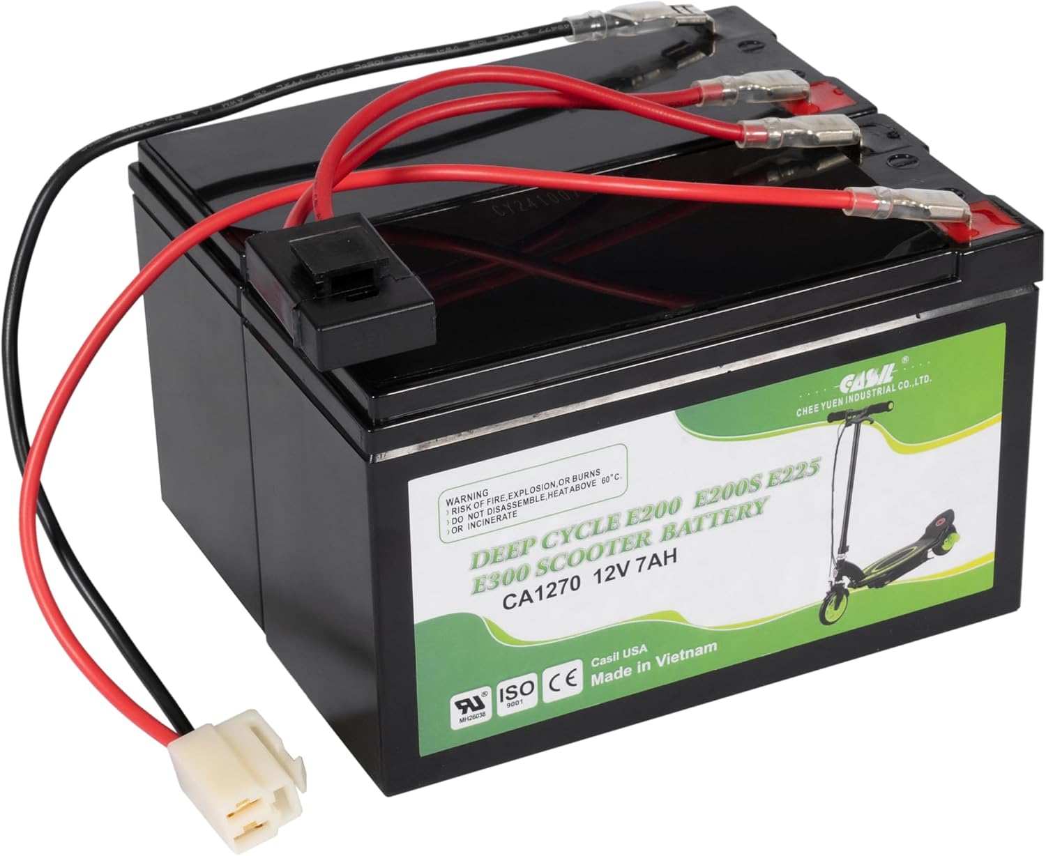Casil Battery Pack with Harness Compatible with Razor E200, E200S, E300, E300S, iMod, Sport Mod Electric Scooter