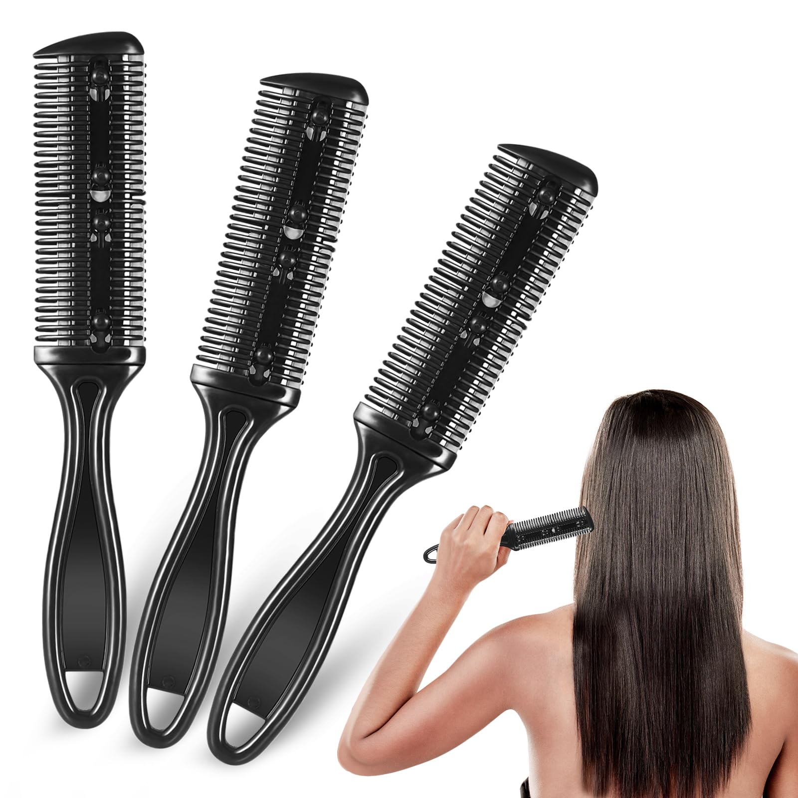 Amazon | FRCOLOR ヘアーカッター くし 両面 ヘアカッター コーム