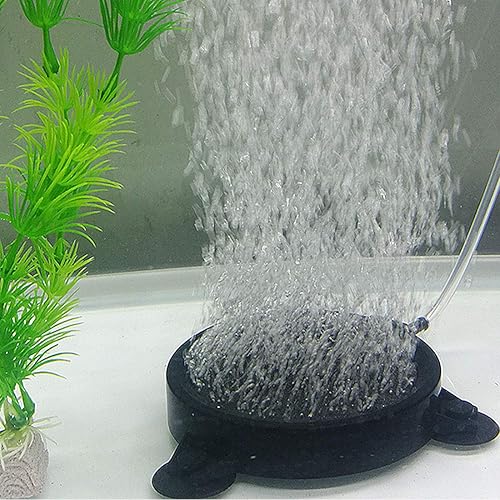 Miniatura 5 de kathson Difusor de burbujas de disco de piedra de aire de 4.2 pulgadas, 6 piezas con ventosas, bomba de aire para tanque de peces, oxígeno disuelto,