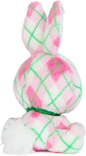 Miniatura 4 de P.Lushes Pets Kennedy Karrats - Juguete de peluche de moda de diseñador, conejito coleccionable, rosa y verde, 6 pulgadas