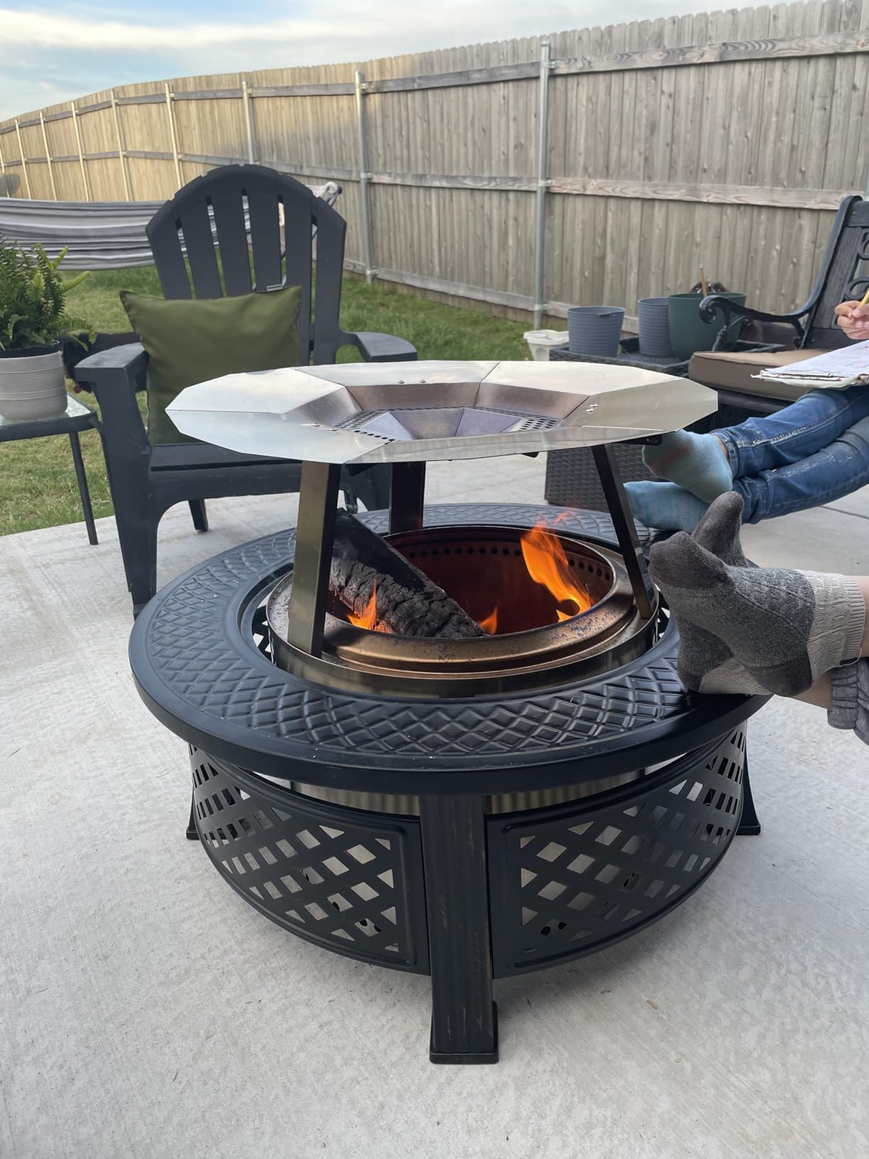 Bonfire 19.5 Heat Diffuser Heat Deflector For Solo Stove Bonfire 19.5 ...