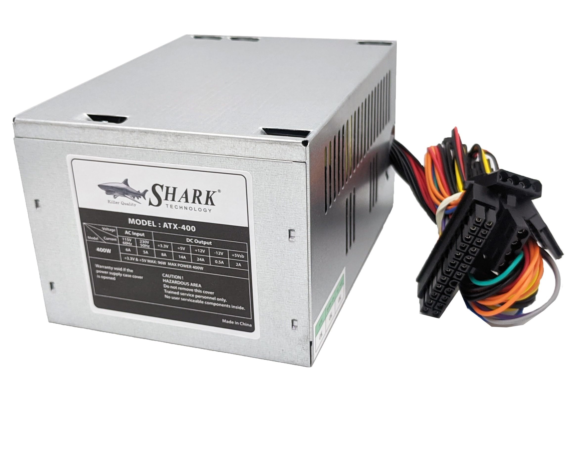 Wewnętrzny zasilacz PC 400 W ATX 12 V V2.1 z mocnym wentylatorem turbo do komputera