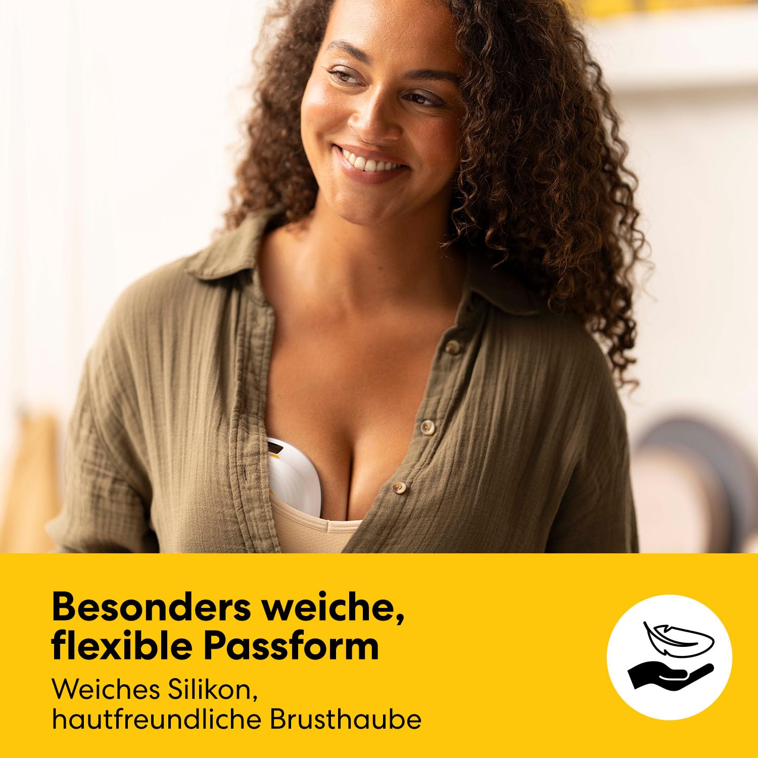 Medela Melody InBra Tragbare Einzelmilchpumpe, Hands-free, einfaches Pumpen & Aufbewahren, starke Leistung, 2 Modi & 9 Vakuumstufen, Brusthauben aus weichem Silikon, USB-C-Ladeanschluss