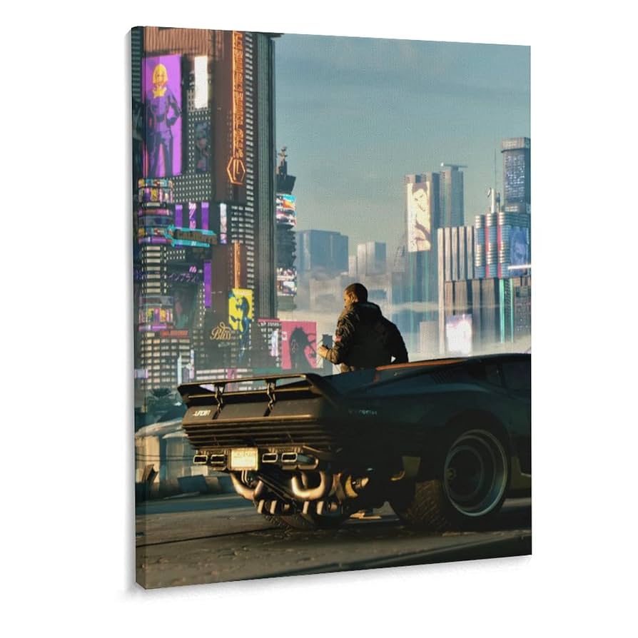 サイバーパンク　絵画 Amazon.co.jp: サイバーパンク2077 アートパネル 絵画 油絵