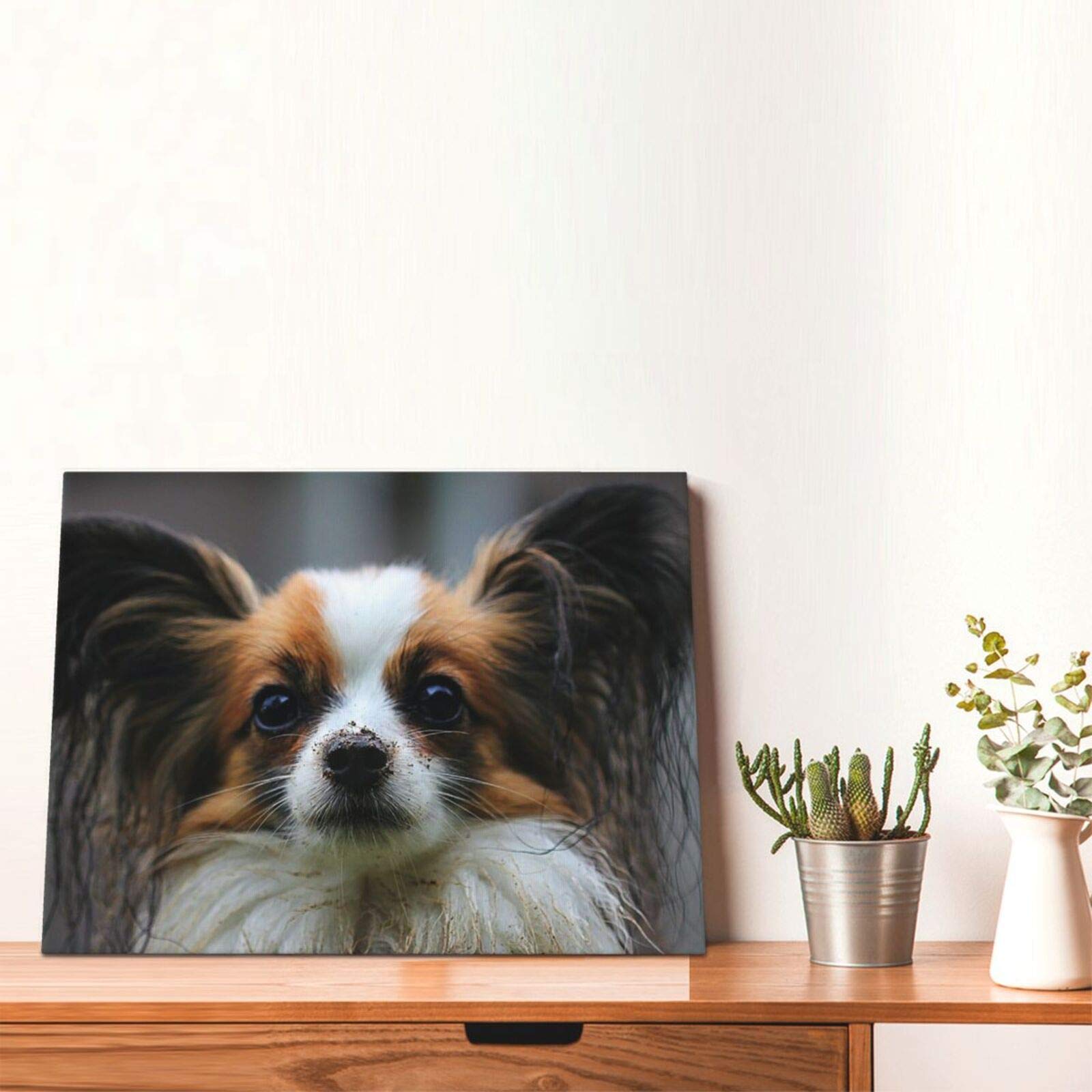 Amazon|パピヨン かわいい犬 壁掛け 壁の絵 インテリア アート Amazon|パピヨン かわいい犬 壁掛け 壁の絵 インテリア アート