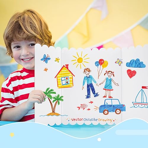 Miniatura 2 de Jutieuo 8 tableros de póster triple con cintas de doble cara, tableros de presentación corrugados de 16 x 24 pulgadas, tableros de exhibición