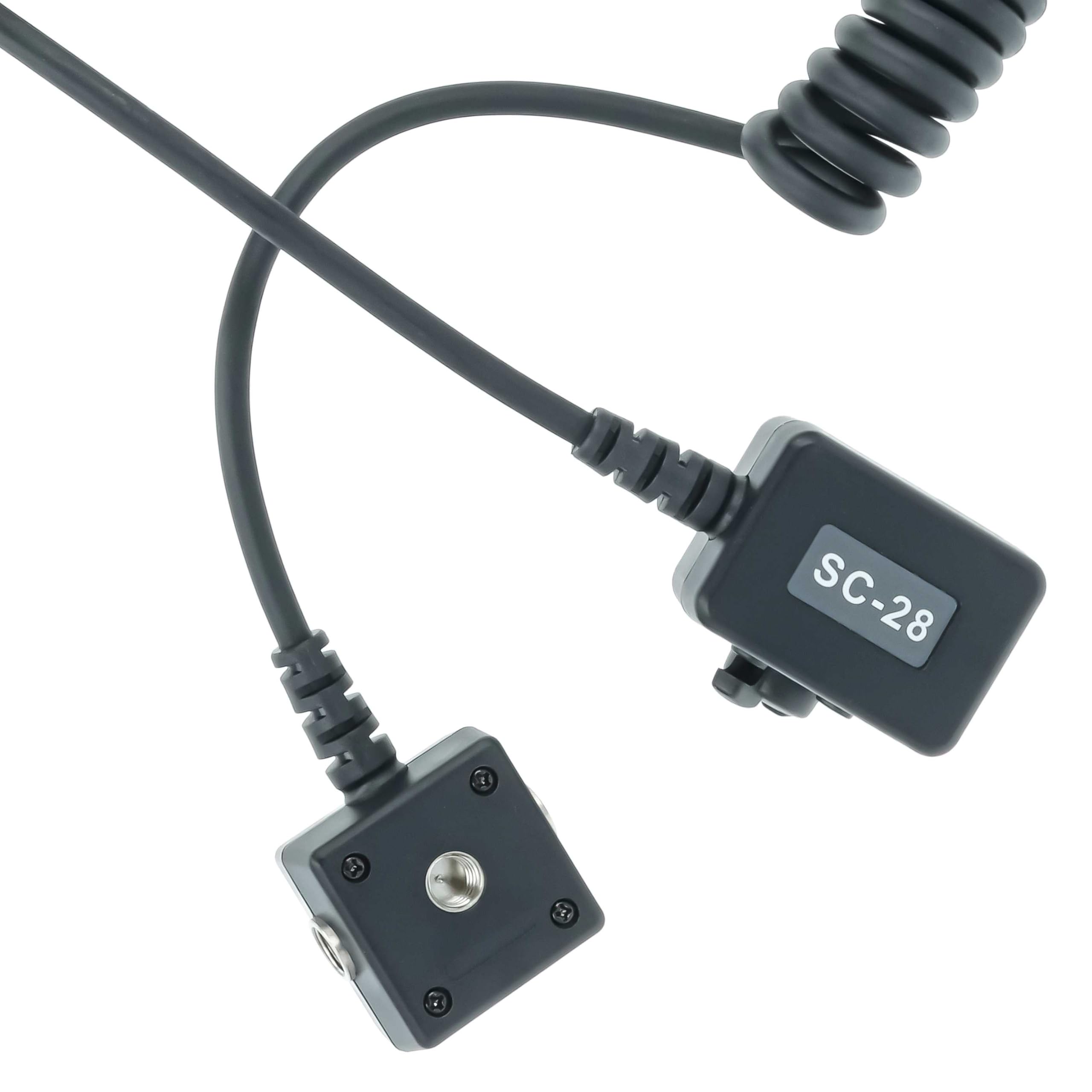vhbw Câble TTL Compatible avec Nikon D300, D200, D40, D300s, D5100, D100, D4, D3200, D3, D3X Appareil Photo, Flash - Câble de synchronisation, 150cm