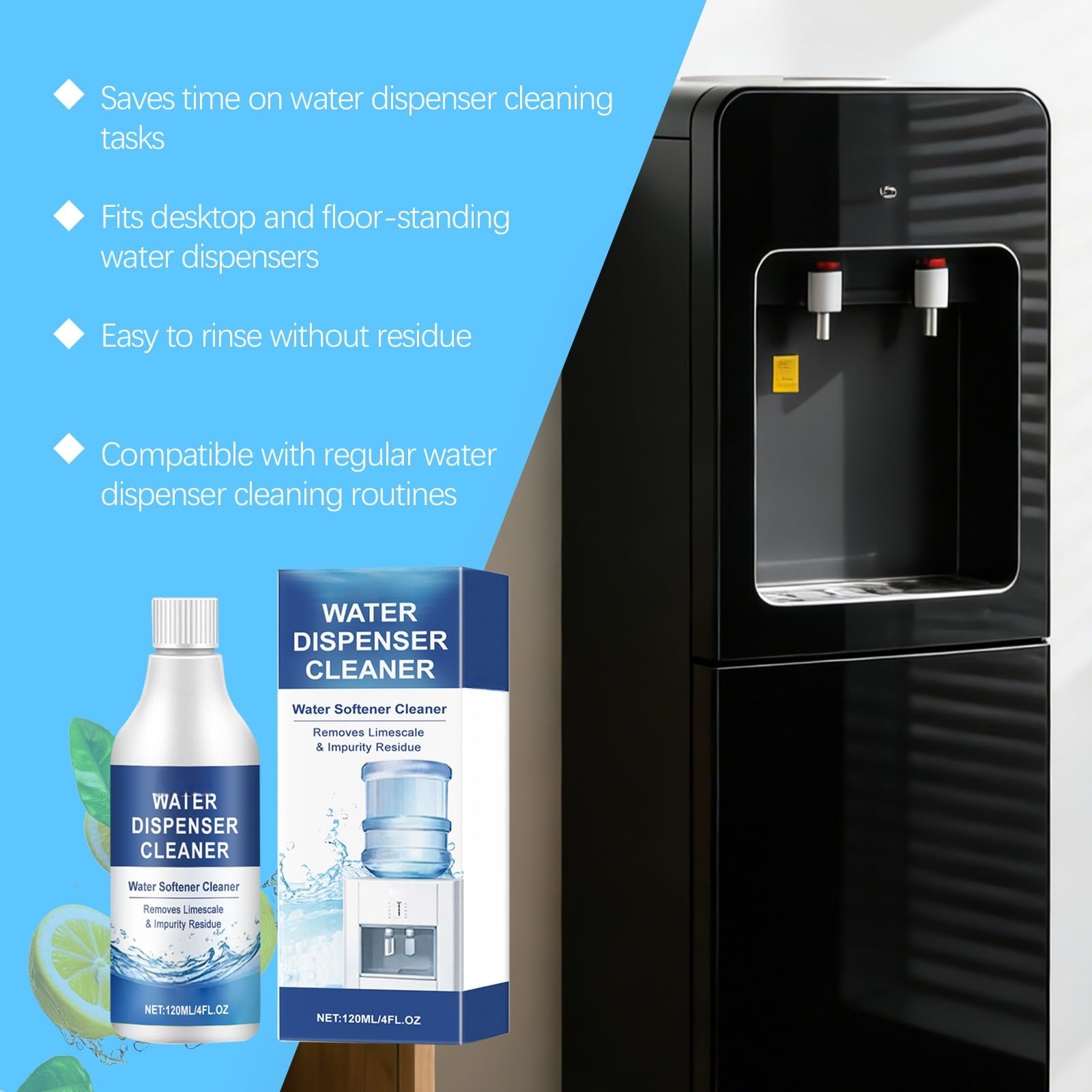 Soluzione di pulizia sicura per cubetti di ghiaccio, pastiglie anticalcare per bollitori, detergente acido citrico per distillatori dell'acqua (universale), detergente e anticalcare per caffettiere (4