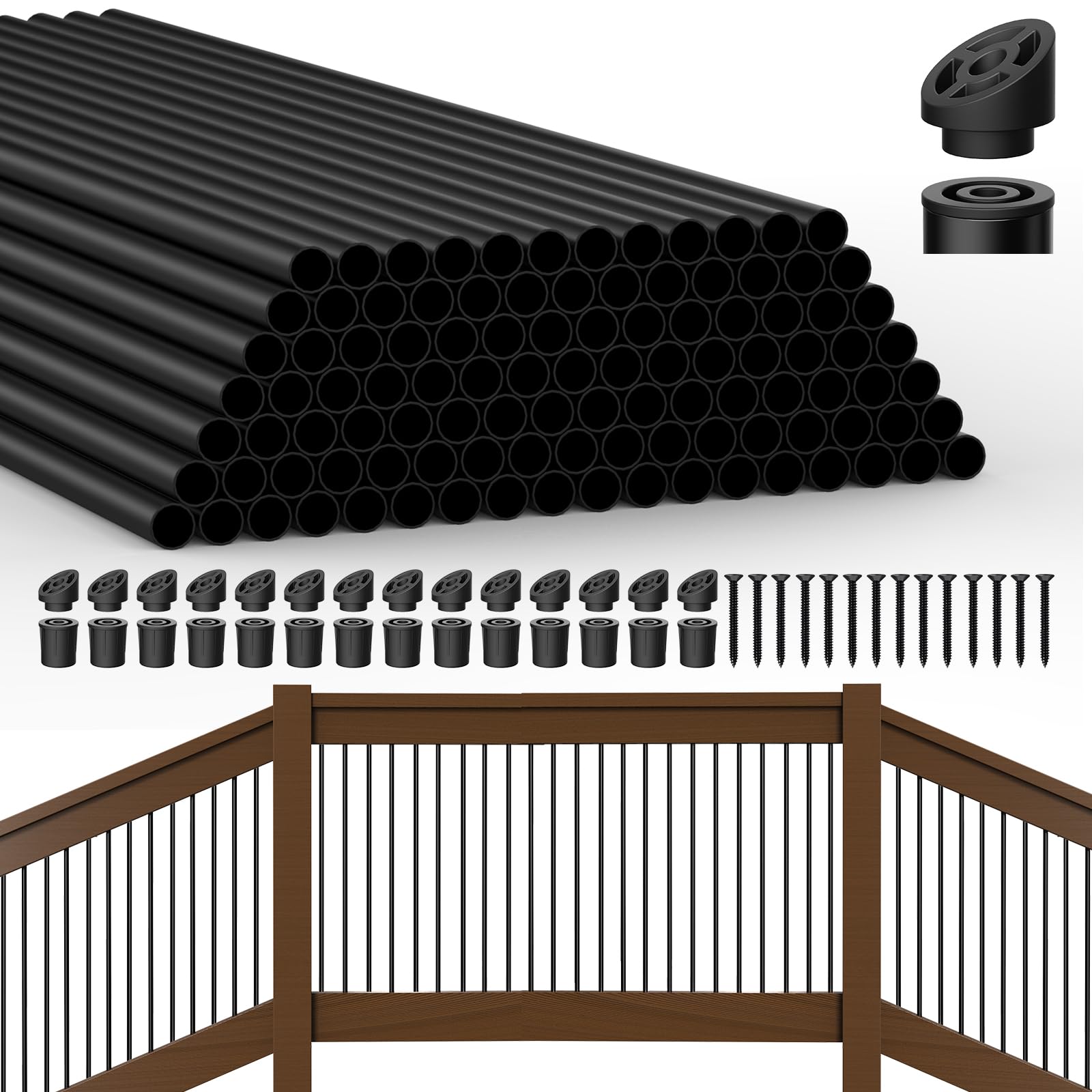 100 Pack 32" Aluminum Deck Balusters, Balusters For Deck - View #4