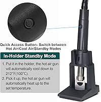 Vista 5 de YIHUA 993DM Touch-Screen Rework Station, Powerful 1000W with 3 Memories, Variable Precise Temperature (212°F to 932°F), Cool/Hot Air and more