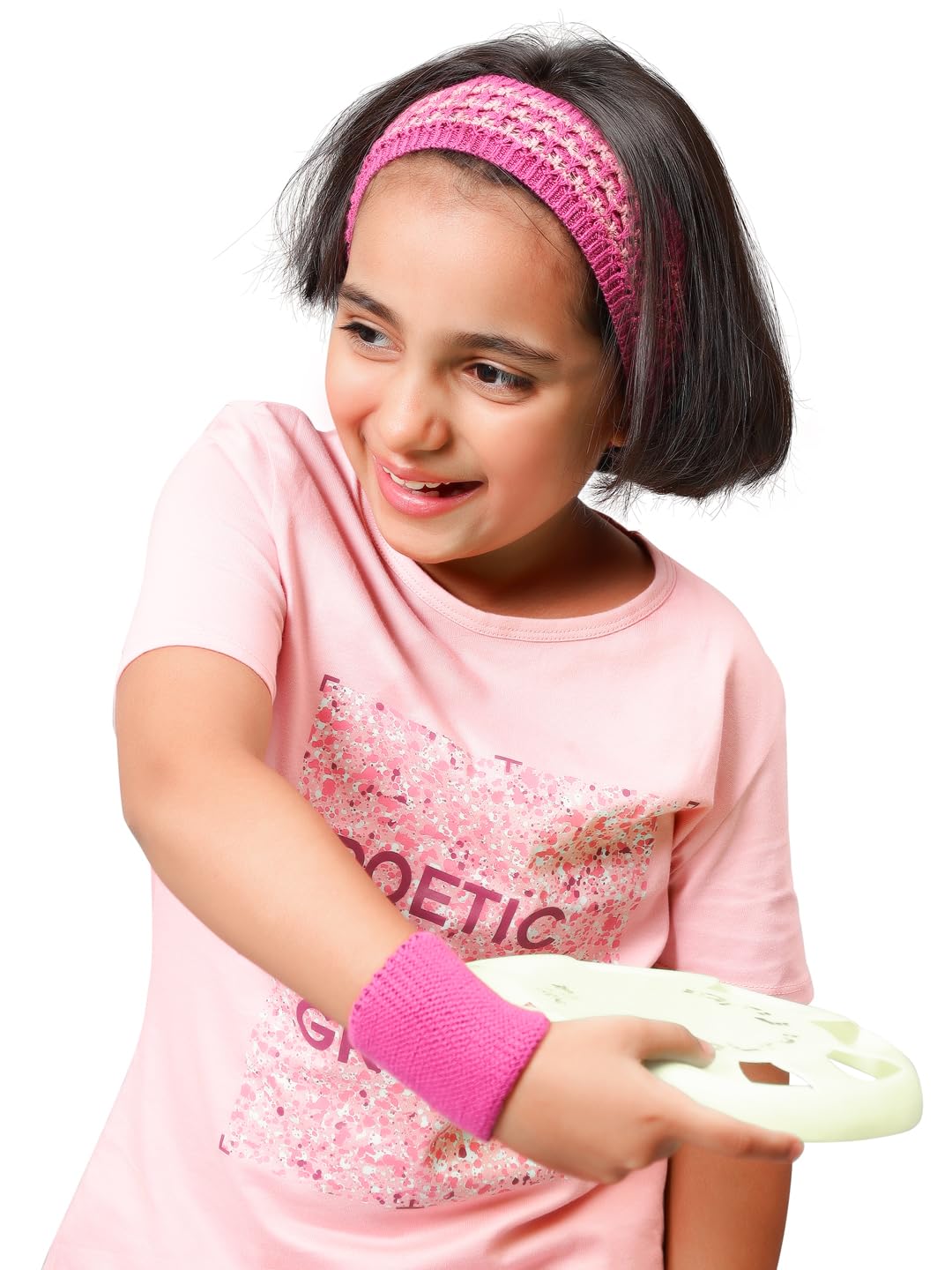 Bharatasya Kids Unisex Cotton Sports Set of Sweatband and Wristband for All Seasons Sweatabsorbent Sports Headband for Boys and Girls All Sports Basketball Tennis Running Band (5-10Y) (Pink) (B0CB84PJXJ) Amazon Price History, Amazon Price Tracker