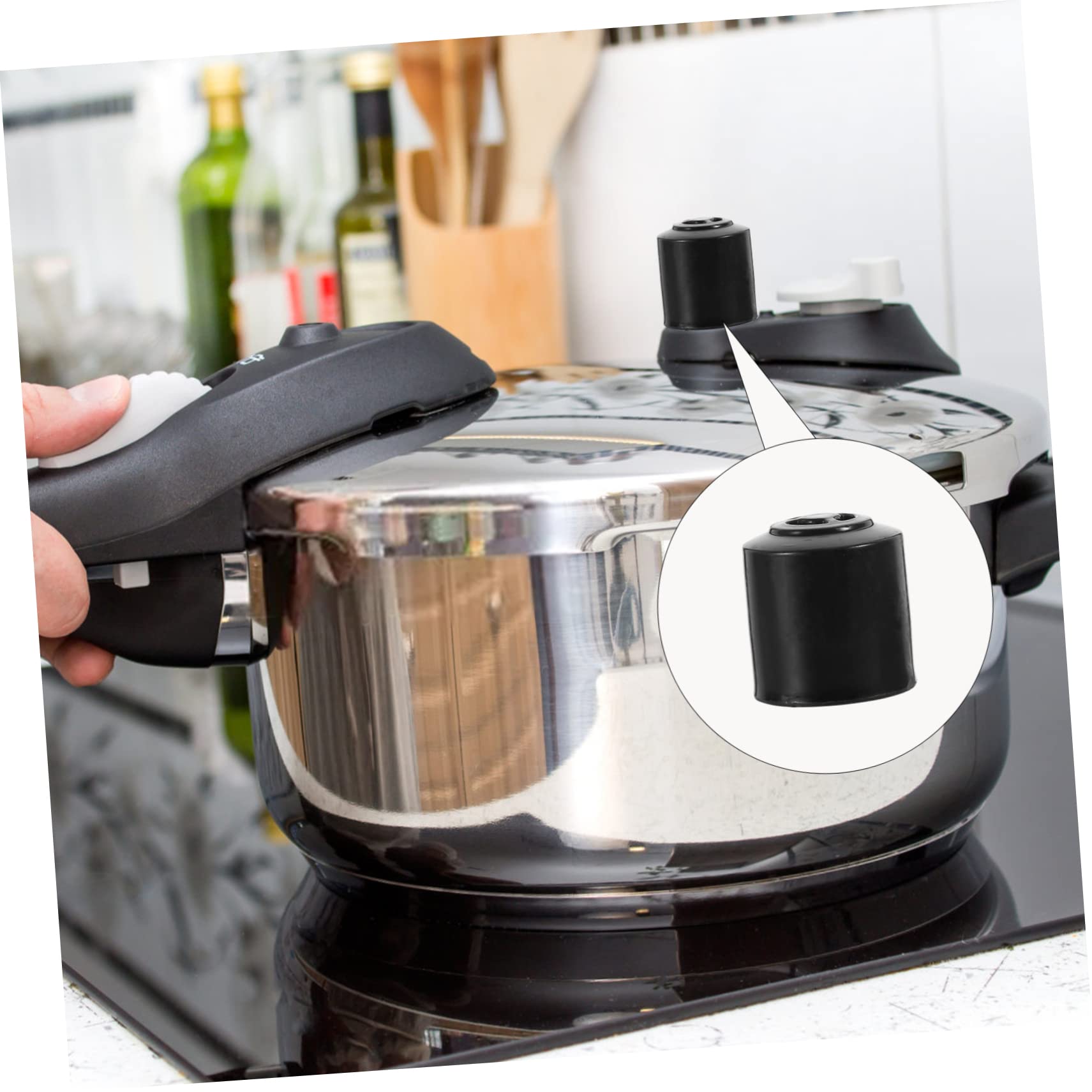 STOBAZA 2sets 2pcs Electric Pressure Cooker Exhaust Valves Kitchen Supplies for Safe Cooking High Pressure Steam Release Easy to Clean Detachable Design 2pcs*2