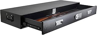 Sponsored Ad - Under Bed Gun Safe Drawer for AR Rifle - Long Storage Case for Car Trunk Gun Storage - Rifle Safes for Home...