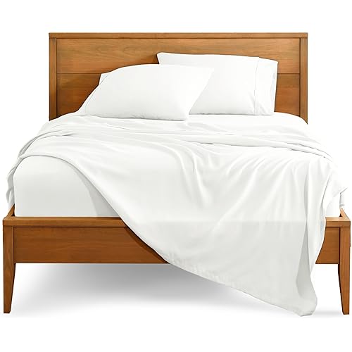 Bare Home Queen Sheet Set - Luxury 1800 Ultra-Soft Microfiber Bed Sheets - Double Brushed - Deep Pockets - Easy Fit - 4 Piece Set - Bedding Sheets & Pillowcases (Queen, Cream)