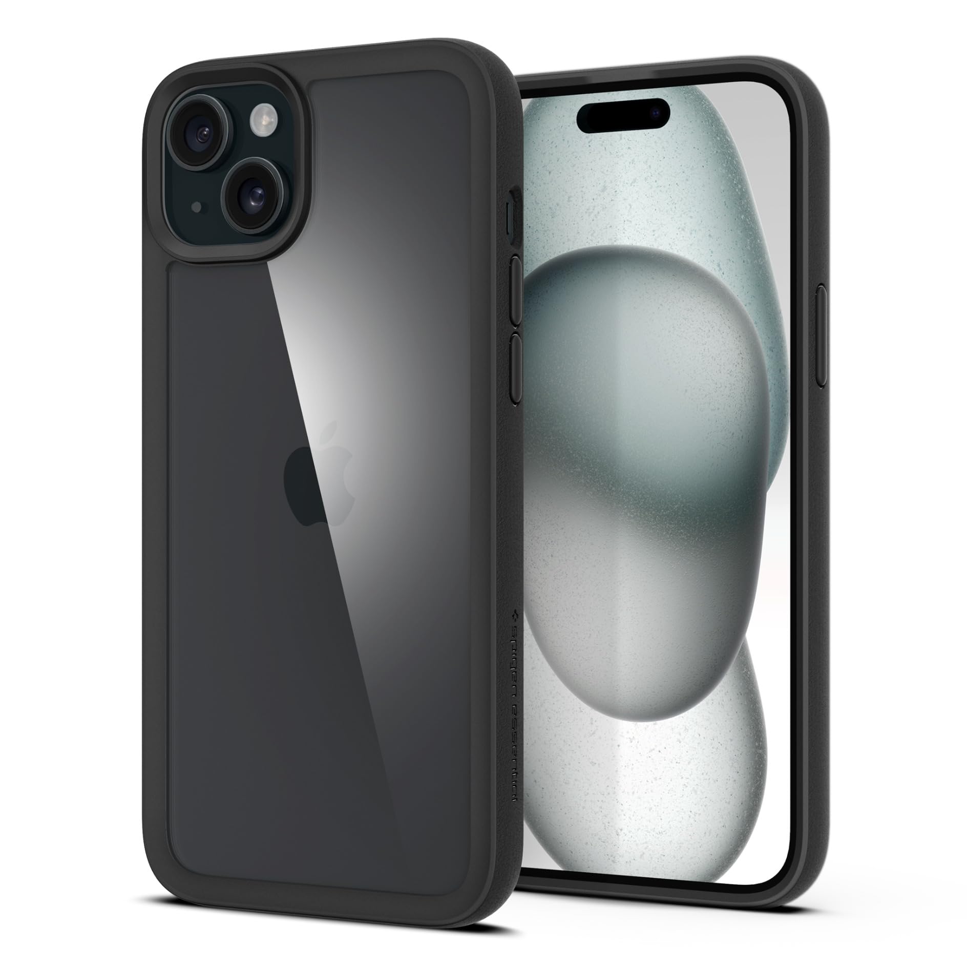 Spigen Essential Sand Crystal for iPhone 15 Plus Case, iPhone 15 Plus Back Cover (2023) - TPU+Poly Carbonate｜Matte Black