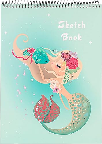 Cuaderno de bocetos, 100 páginas (50 hojas), bloc de bocetos de artista encuadernado en espiral, papel de dibujo sin ácido para dibujar, pintar,