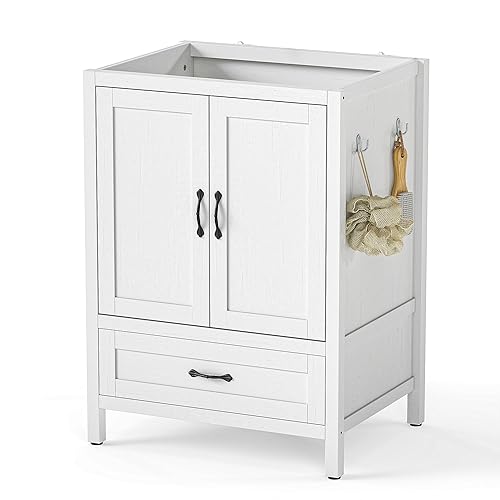 24 Inch Bathroom Vanities,Sink Vanity for Small Space,Adjustable Upper Storage