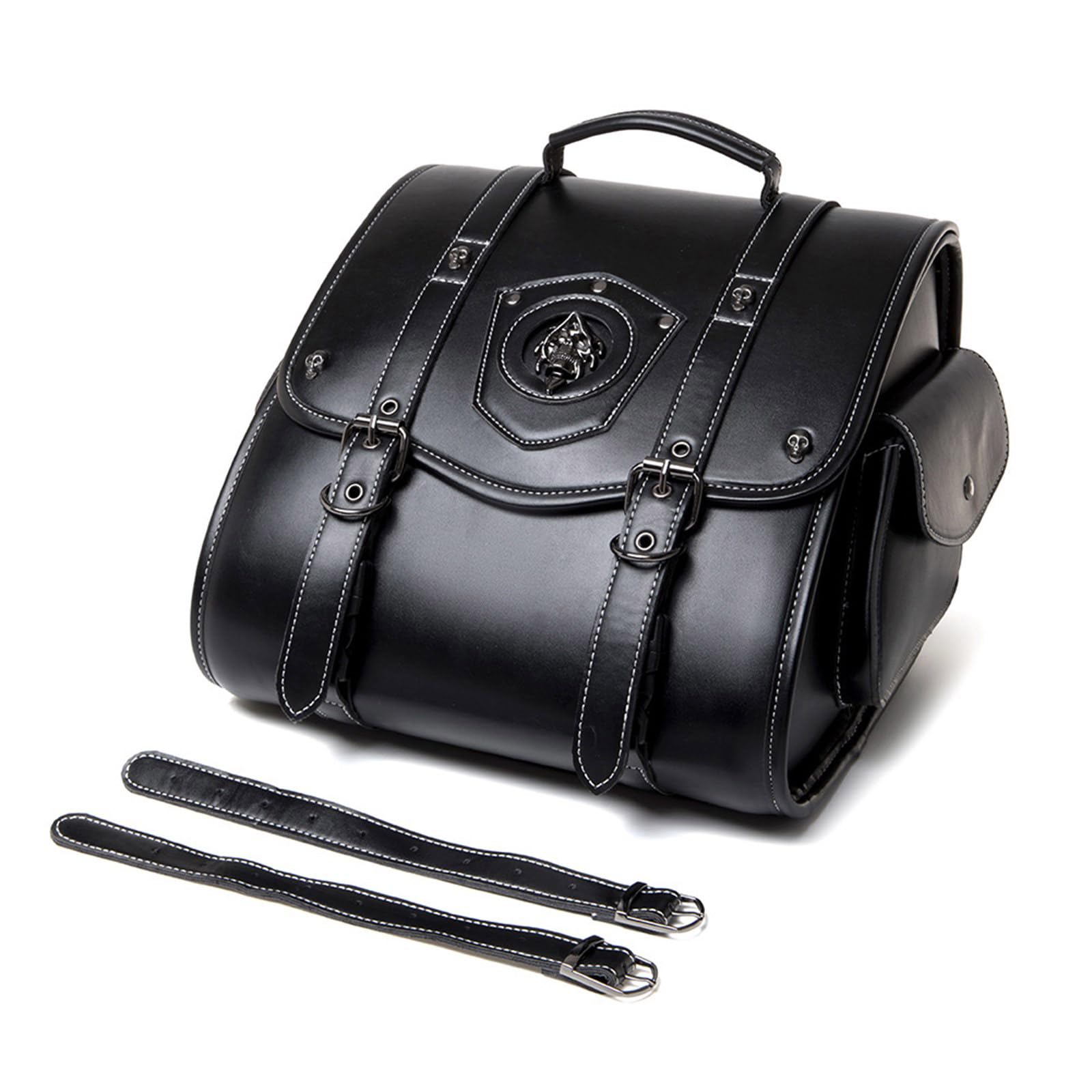 Sac à outils de moto Style rétro Sacoche de selle imperméable en cuir Sac de voyage Sac de selle