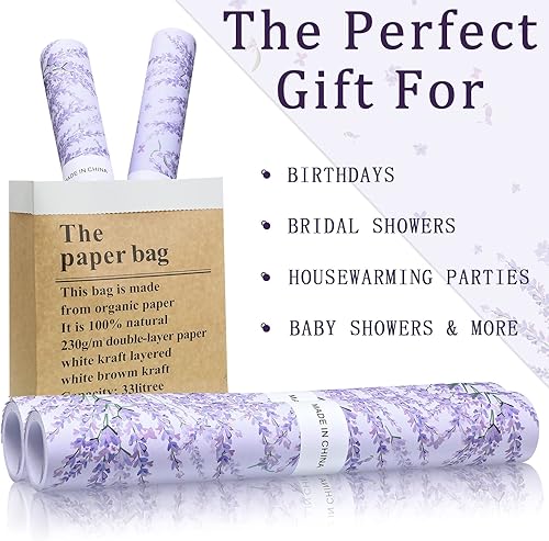 Vista 7 de Eersida 20 hojas de 14 x 19.5 pulgadas, forros de cajones perfumados para aparadores, revestimientos de cajones no adhesivos y fragantes, papel