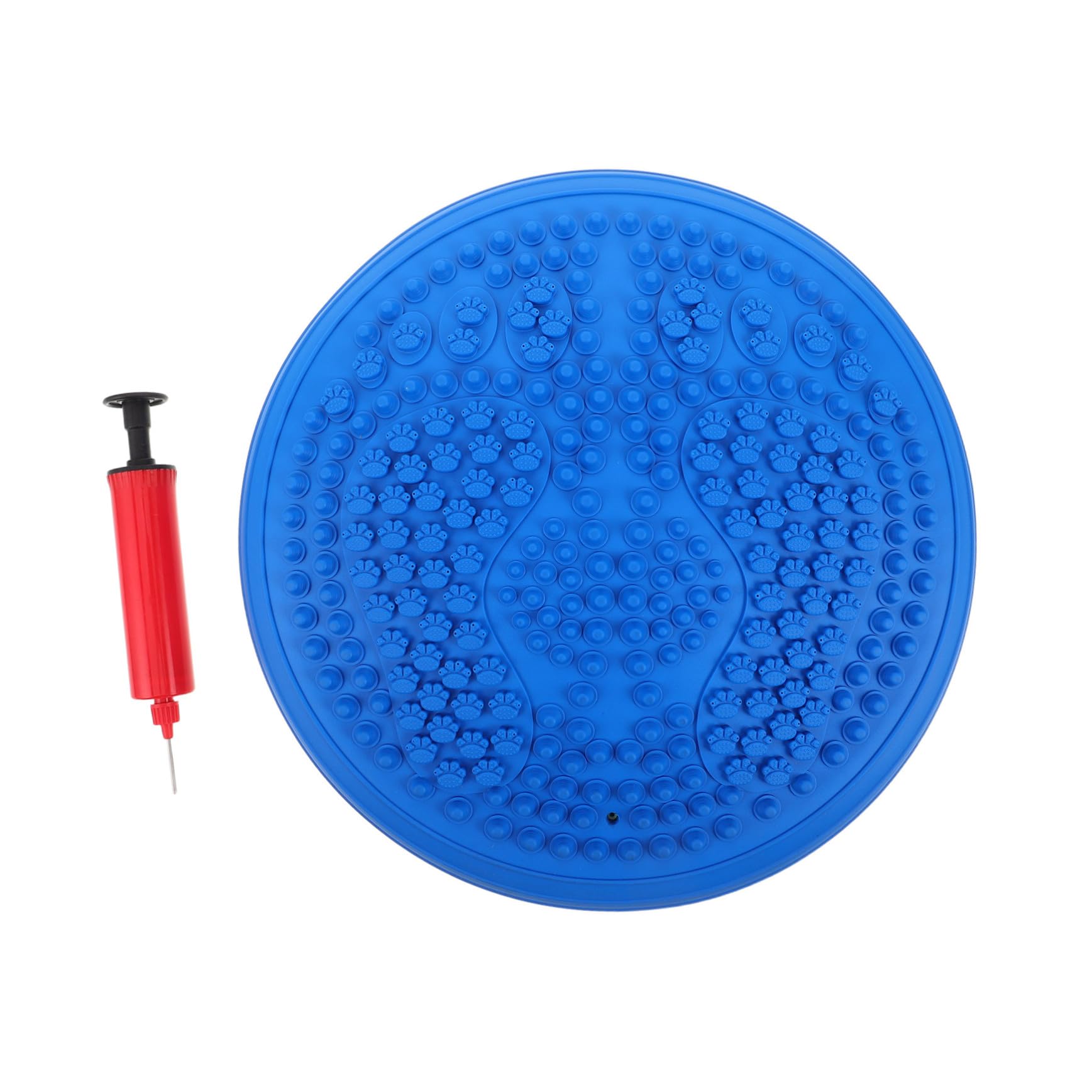 YARNOW Coussin Déquilibre Gonflable Rond avec Pompe Tapis de Yoga Épais Antidérapant pour Massage Plantaire Stabilité et Posture Améliorées Portable pour Gym à et Extérieur