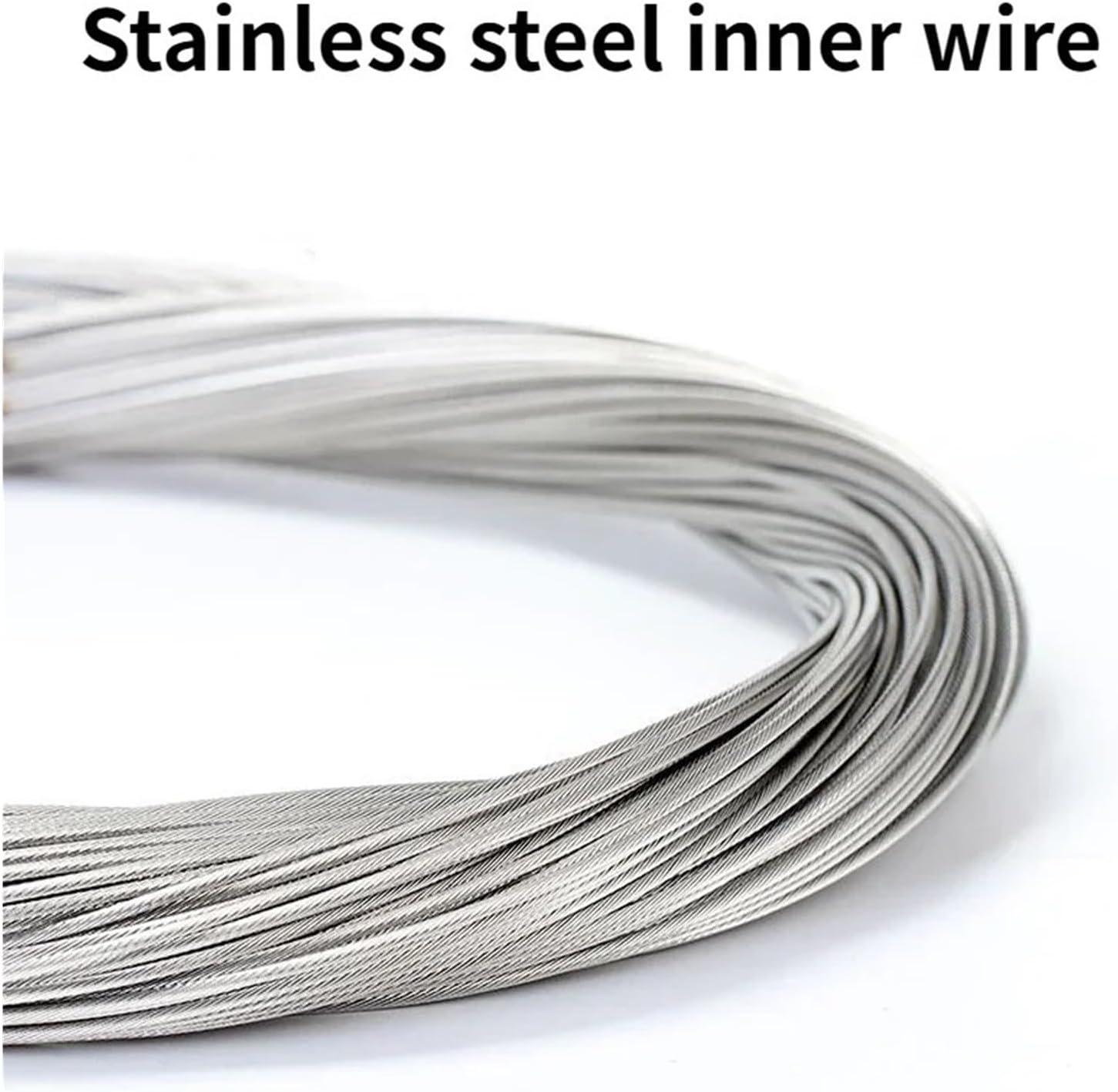 5-50pcs 2meters MTB Bicycle Brake Line Bicycle Speed Line Fixed Gear Shift Brake Cable Set Core Inner Wire for MTB Road Bike