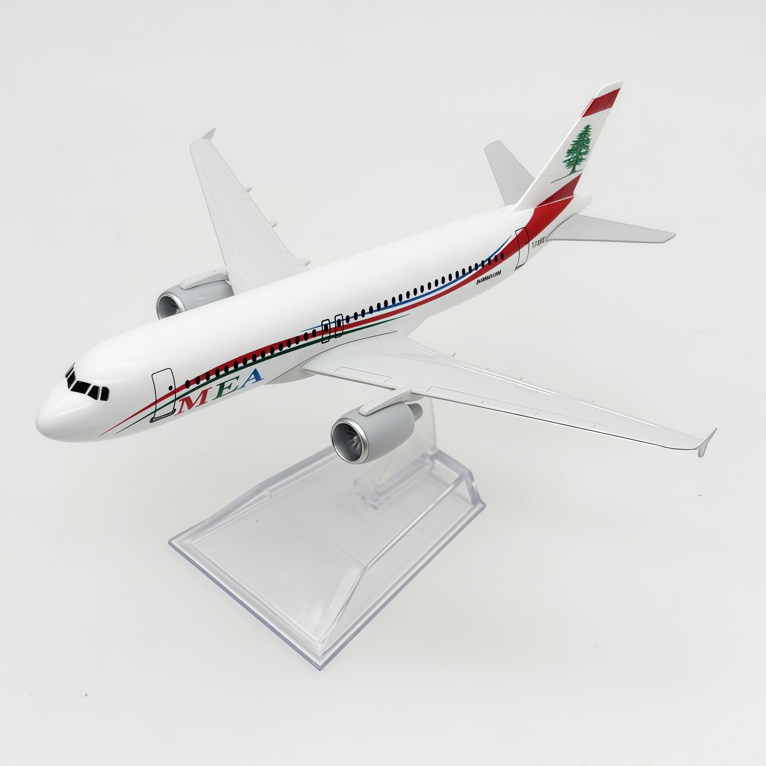 LGSRSNXHTX A320 Middle East 16cm Diecast Metal Airplane Model Aircraft Model With Stand For Aviation Enthusiast Gift,Model aircraft collection
