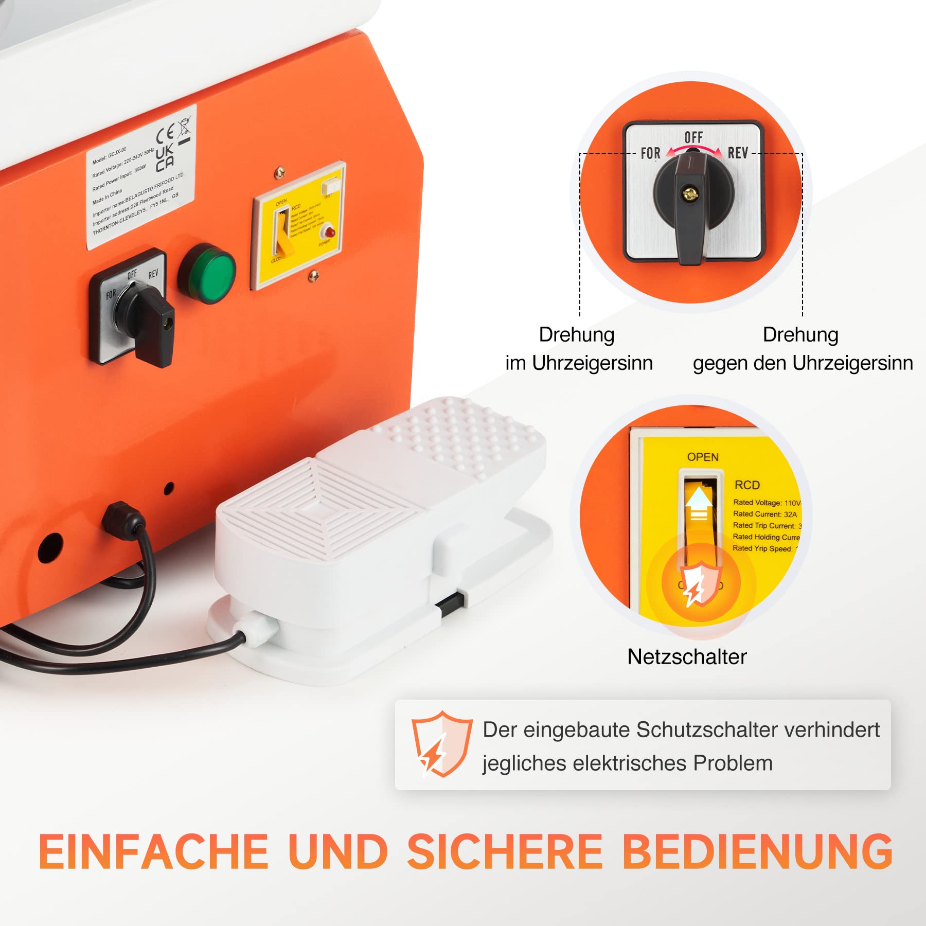 CREWORKS Töpferscheibe Elektrisch Töpferscheibe Fußantrieb 350W Keramikformwerkzeug 0-300 U/MIN Keramik-Tonmaschine 8 TLG Keramik Kit Tonspinnrad 25CM Pottery Wheel