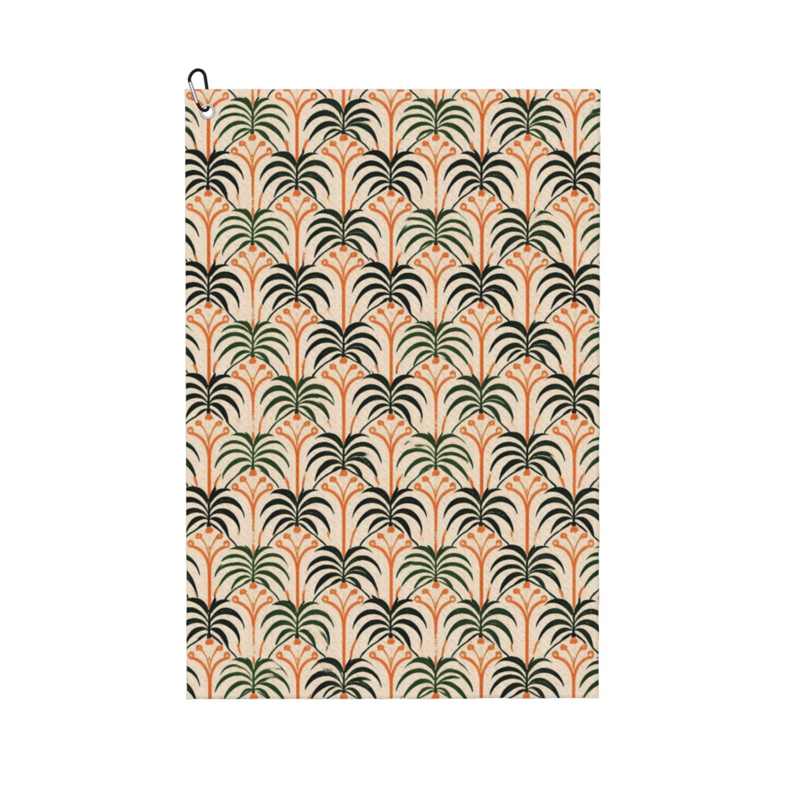 Oudrspo Tropical Plants Retro Fun Print Multi-Functional Golf Towel | Absorbent Quick Drying 16x24in