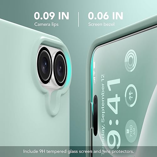 Miniatura 164 de GONEZ Funda para iPhone 14 Pro, compatible con Magsafe, con protector de pantalla + protector de lente de cámara, forro de microfibra suave