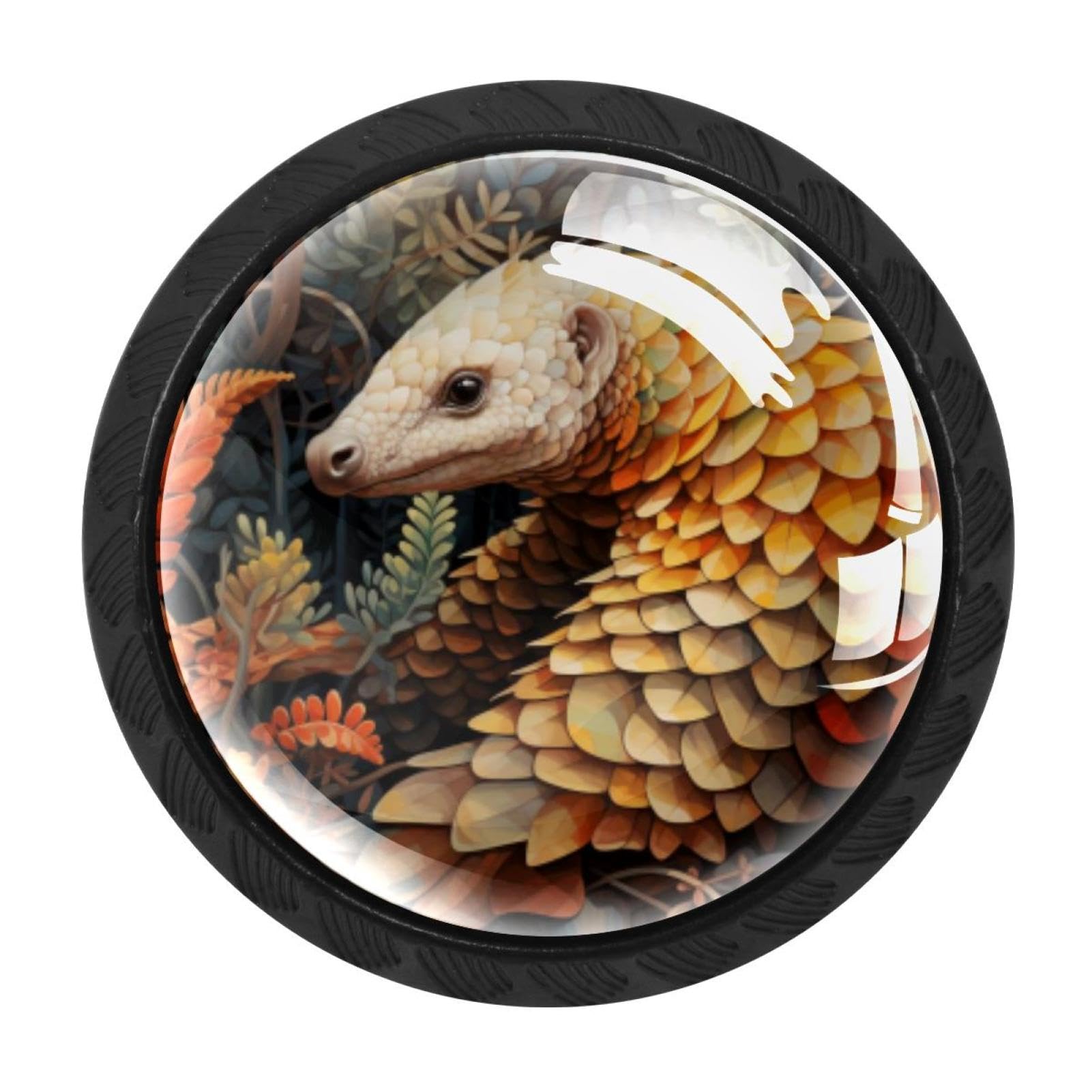 Chenzzzz Multicolored 20 4 Pack Pangolin Drawer Knob Cabinet Hardware