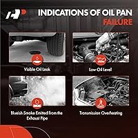 Vista 8 de A-Premium Cárter de aceite de transmisión con junta y tapón de drenaje compatible con Ram 1500 2500 3500 y Jeep Grand Cherokee y Dodge Charger